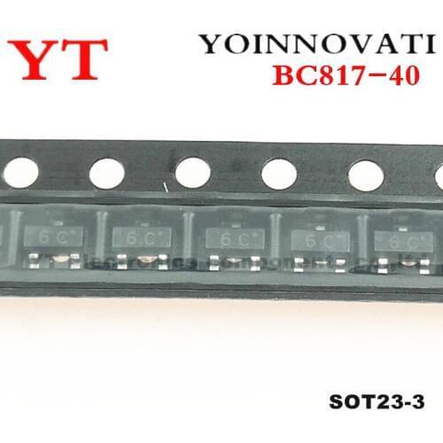 3000pcs/lot BC817-40 BC817 NPN 45V 500mA 6C SOT-23 IC Best quality