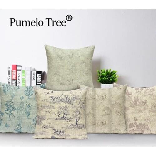 Plant Pillowcase Trees Pillow Cover Home Decor Figure Cushion Cover Throw Pillow Cover 45x45 Car Pillow Case Sofa Decoration