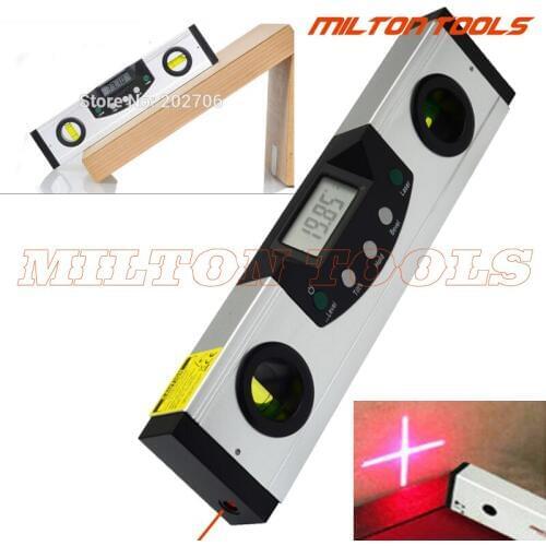 60cm 24" Digital Red Laser Horizontal Digital Protractor 0-600mm digital Inclinometer Spirit Level