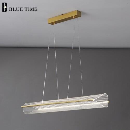 Decor LED Pendant Lights For Living Room Dining Room Kitchen Indoor Hanging Lighting AC 110V 220V Modern LED Pendant Lamps Gold