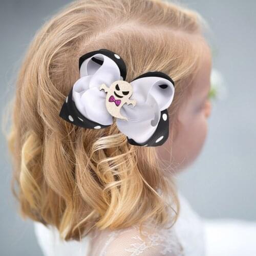 Cartoon Pumpkin Ghost Skull Bat Kids Headwear Baby Halloween Headwear Cartoon Party Decoration Hair Clips Baby Accessories