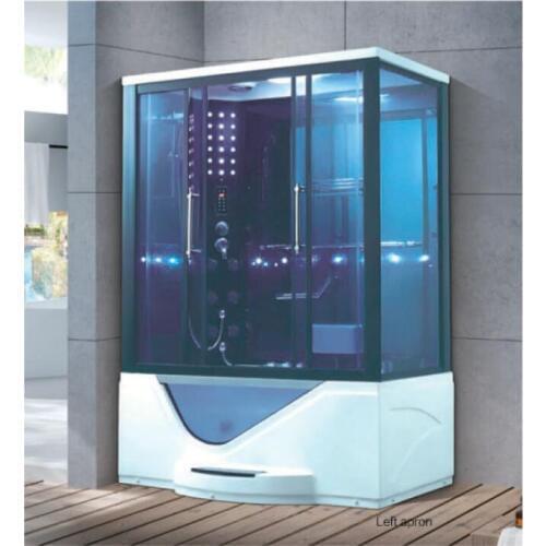 1600X1100X2200mm Double Person Bathroom Steam Shower Enclosure Computer Control Wet Sauna Room 7021LR