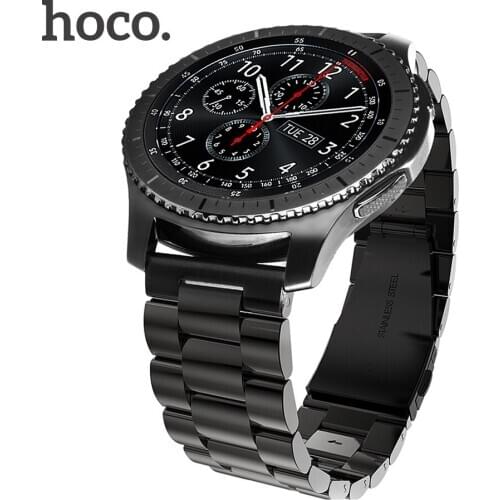 HOCO Classic Stainless Steel Wrist Strap for Samsung Gear S3 Classic/Frontier Band Galaxy Watch 46mm Smart Watch Wrist Strap
