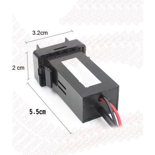 Hot Car 3.1A Dual USB Port Socket with Dustproof Cover Mobile Phone Charger 12-24V ONLY For Toyota