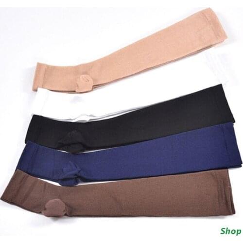 L5YC Women Men Unisex Open Toe Knee High Socks Leg Support Warmer Relief Pain Therapeutic Anti-Fatigue Sport Compression