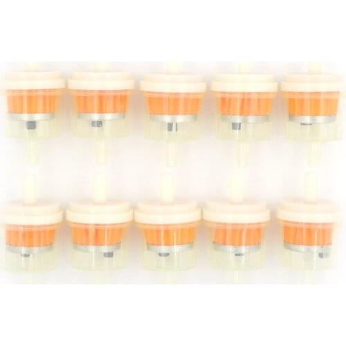 New 10PCS Car Dirt Pocket Bike Oil Filter Petrol Gas Gasoline Liquid Fuel Filter For Scooter Motorcycle Motor Tool Parts