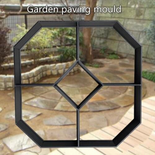 Plastic DIY Geometric Paving Mold Home Garden Floor Road Concrete Stepping Mould