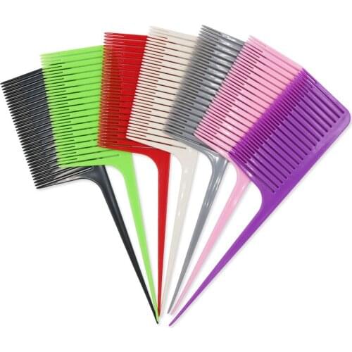 Professional Large Wide Tooth Combs Salon Dyeing Styling Brush Of Hook Handle Detangling Reduce Hair Loss Comb Hairdress Tool