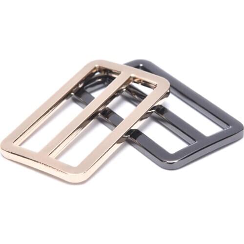 Rectangle Metal Tri Glide Backpack Strap Adjust Bag Buckle Webbing Slider Buckle
