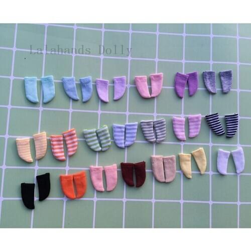 Sale 1Pair Cute Doll Socks for OB11,1/12 BJD Dolls Clothes Accessories Girls Toy