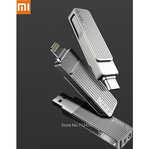 USB3.1 single-port U disk Type-C dual interface high speed transmission 360 rotating aluminum alloy material smart APP