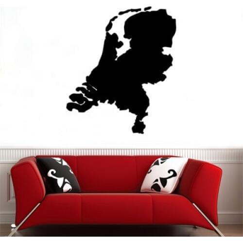Netherlands map Globe Earth Country wall vinyl sticker custom made home decoration fashion design