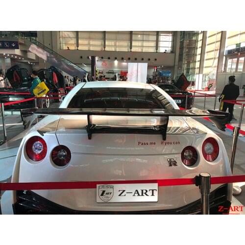 Z-ART carbon fiber rear spoiler for GTR R35 for GT-R rear wing carbon fiber tail spoiler for Nissan GTR 2009-2018