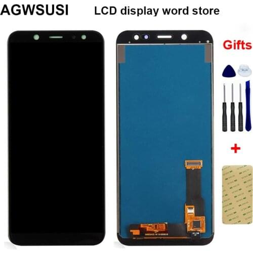 Adjust Brightness LCD For Samsung Galaxy A6 2018 A600F A600FN LCD Display Touch Screen Assembly LCD Replacement