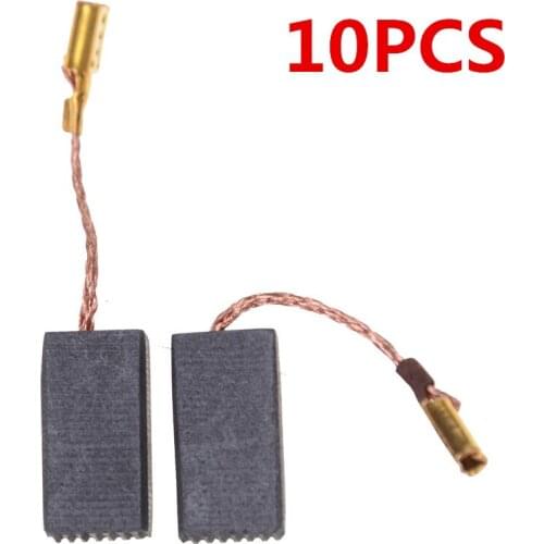 10PCS Mini Drill Electric Grinder Replacement Carbon Brushes Spare Parts For Motors Rotary Tool 15*8*5mm