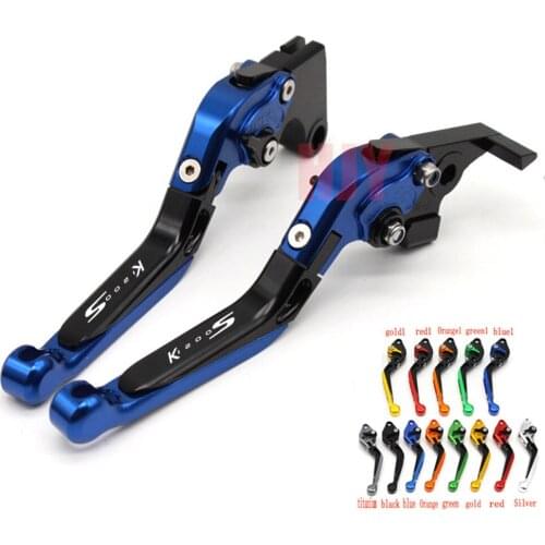 13 Colors CNC Adjustable Folding Extendable Motorcycle Brake Clutch Levers For BMW K1200S K 1200 S 2004 2005 2006 2007 2008