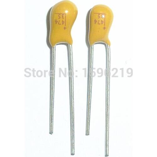 20pcs Tantalum capacitor 0.47uF 35V Brand New 35V0.47uF DIP Radial