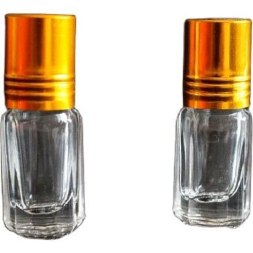 3ML6ML 40pcs/lot Empty Glass Cosmetic Refillable Bottle, Small Essencial Oil Container, Portable Emulision Bottle, Perfume Vial
