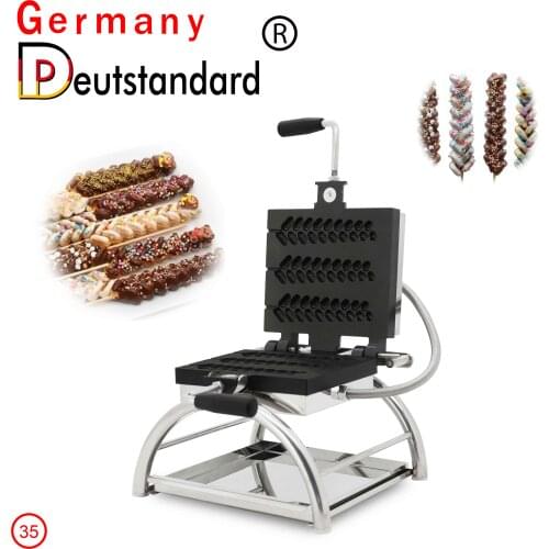 Non-Stick Cooking Surface Feature Wheat Waffle Sticks Lolly Waffle Pops Maker Machine For 3 Waffle Sticks With High Quality