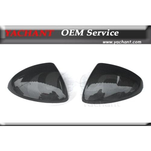 Car-Styling Carbon Fiber Mirror Cover Cap Case Fit For 2011-2014 Cayenne 958 Rearview Side Mirror Covers