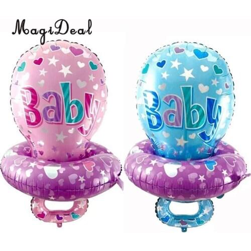 Baby Pacifier Foil Balloons Gender Reveal Baby Shower Christening Decoration Photo Props