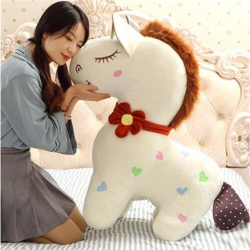 Fancytrader New Pop Horse Plush Toys Big Giant Stuffed Animals Horses Doll 90cm Gifts for Children