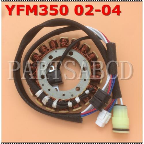PARTSABCD Motorcycle Generator Stator for YAMAHA YFM350 Warrior 2002-2004 YFZ350 RAPTOR 350 / SE / SE2 2004-2007 350 08-11 Stato