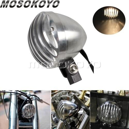 H4 Universal Retro Headlight Custom Head Lights E-Mark Approved for Cafe Racer BOBBER Chopper Motorcycle Head Lamp