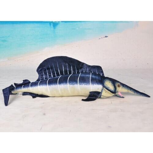 Simulation animal 110 cm Sailfish plush toy doll soft throw pillow b0779