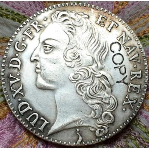 1764 Franc 3 Pound Tournois copy coins