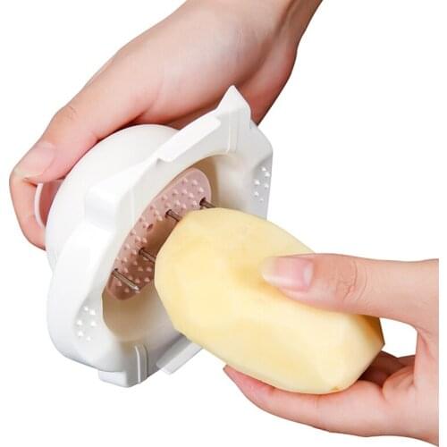Multi-functional Manual Potato Slicer Drainer Bowl Chopper Grater with Basket Vegetable Fruit Cutter Kitchen Gadget Tool