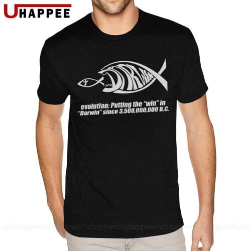 Darwin Evolution Geek T-Shirts Youth America Brand Tee Man Short Sleeve Cheap Price Branded Merch