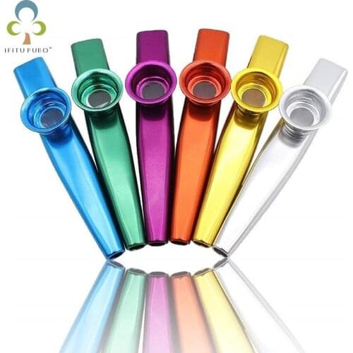 1Pcs LovesTown Kazoos Musical Instruments Metal Lightweight Portable Kazoos for Kids Guitar Ukulele Piano Keyboard YJN
