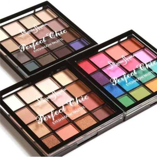 MARIA AYORA New 16 Colors Makeup Eyeshadow Kit Long Lasting Pigment Warm Matte Shimmer Earth Powder Eyes Shadow Palette