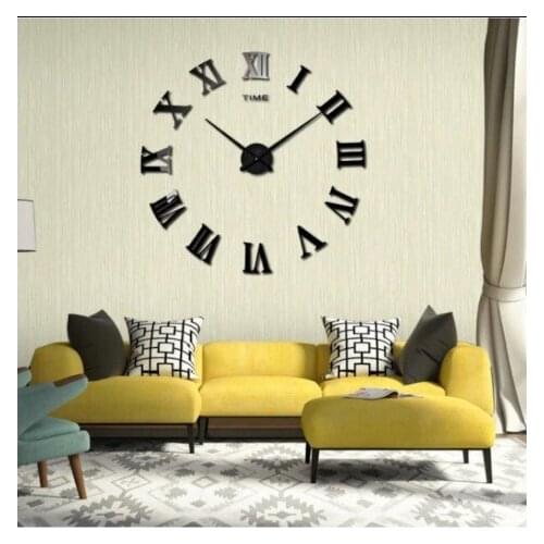 3D Wall Modern Generation Dıy 3D Decorative Big size Model 12 Wall clock