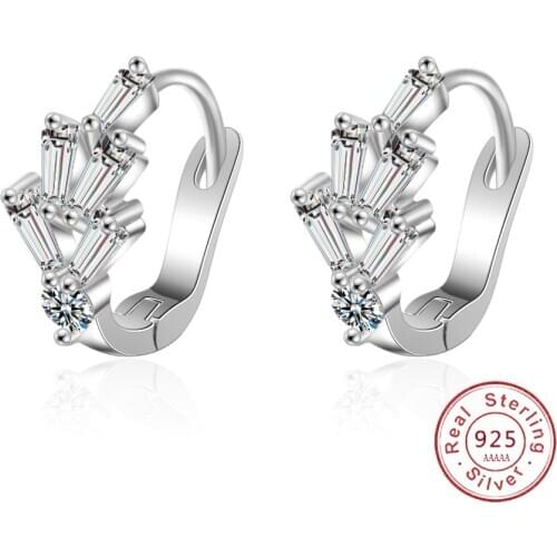 New Christmas Tree Zircon Earrings for Women Gril Kids 925 Sterling Silver Earrings Oorbellen Pendientes 2020 New Trendy