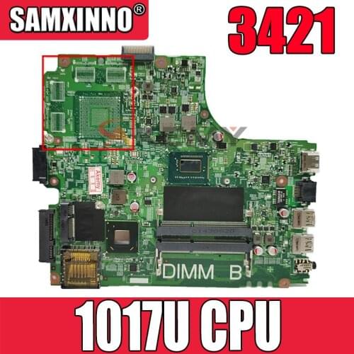 Original Laptop motherboard For DELL Inspiron 3421 Celeron 1017U Mainboard CN-0PTNPF 0PTNPF 12204-1 SR10A DDR3