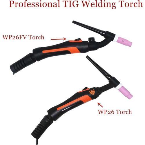Professional WP26 TIG Torch GTAW Gas Tungsten Arc Welding Gun WP26FV Argon Air Cooled Gas Valve Remote Control TIG Welding Torch