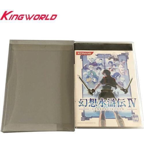 100pcs Transparent Clear Display Box For Playstation PS2 Game Card Collection Storage Case PET Protective Box