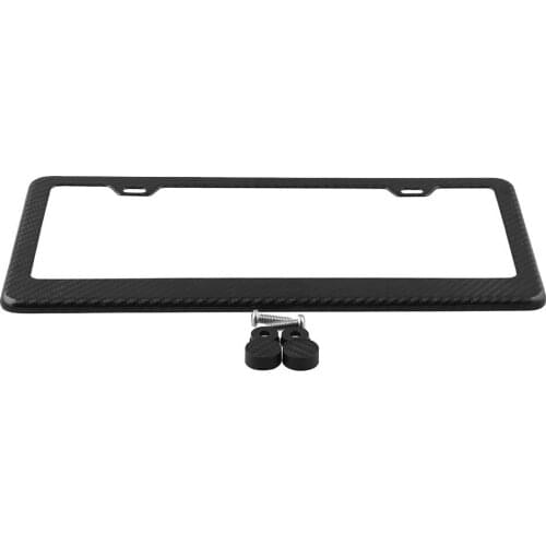 Car License Plate Frame 100% Carbon Fiber License Plate Frame For Us Regulations Canadian Car License Plate Frame