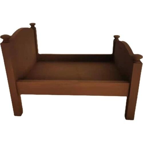 Newborn Posing Mini Bed Baby Photo Shooting Props Wooden Crib for Infant Photography