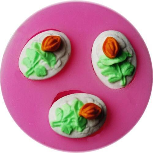 DIY Food-grade Silicone Flower Shaped Mold Fondat Soap Fondant Dining Bar Non-stick Cake Decorating Mould Tools Gift
