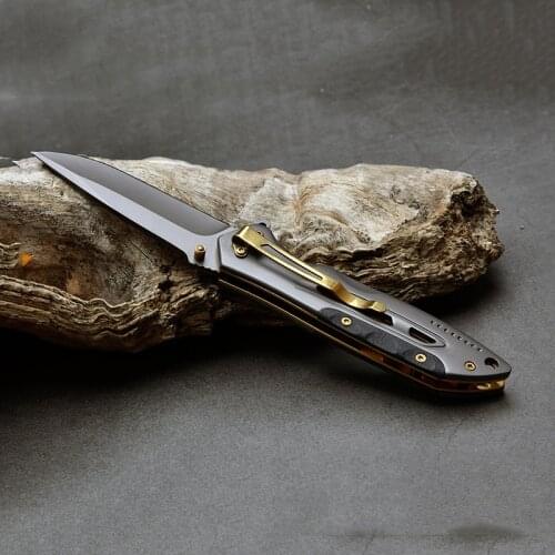 Stainless Steel Folding Knife Outdoor Self Defense Survival Knife Tactical Pocket High Hardness EDC Tools