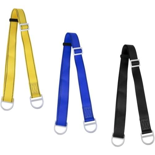 Webbing Sling Strap Cord with Carabiner for Rock Climbing Tree Surgery Rigging for Outdoor Climbing