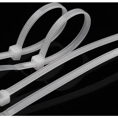 Xingo 5x650mm Self locking Nylon Cable Zip Ties 50pcs Plastic Cable Zip Tie Approved Loop Wrap Bundle Ties Black & White