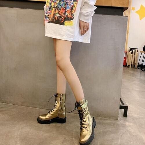 2020 New Fashion Luxury Boots Golden Women Designers Cow Suede Zip Pointed Toe Thin Heels Super High Golden Ankle Women Boots
