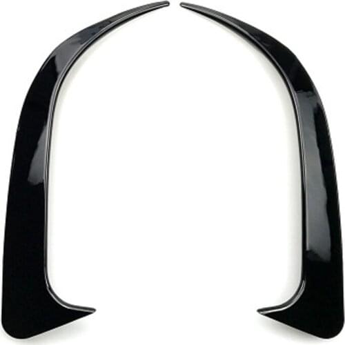 2pcs Black Carbon Fibre Color Rear Bumper Air Vent Stickers Cover Fender For Mercedes-Benz CLA200 220 260 Accessories