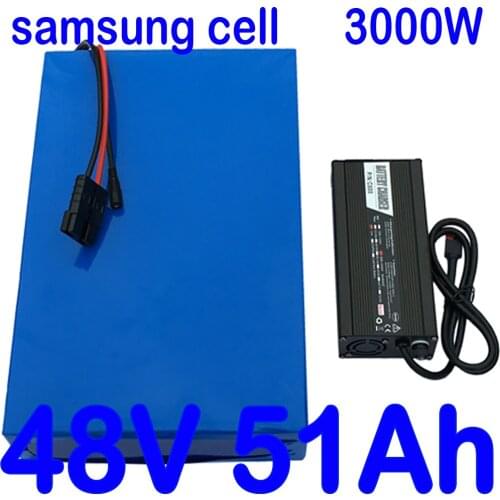 48V 45Ah Electric Bike Battery 48V 1000W 1500W 2000W Lithium Battery 48V 35Ah 40Ah 45Ah Ebike battery with 50A BMS+5A Charger