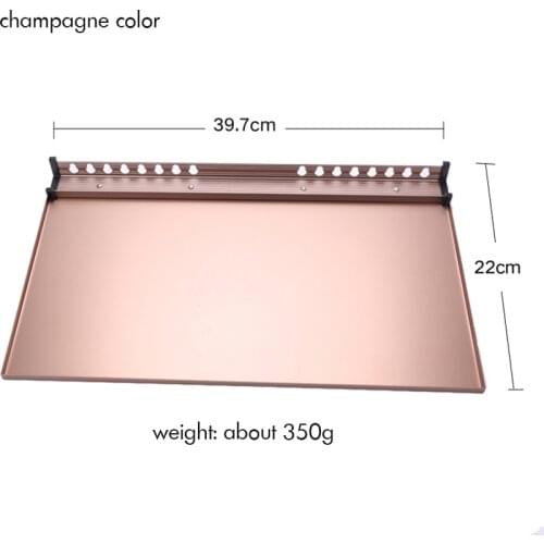 Aluminum Alloy Easel Tray with Fixing Tools, Detachable Artist Replacement Easel Tray Sketch Painting Rack, Size 39.7x22cm