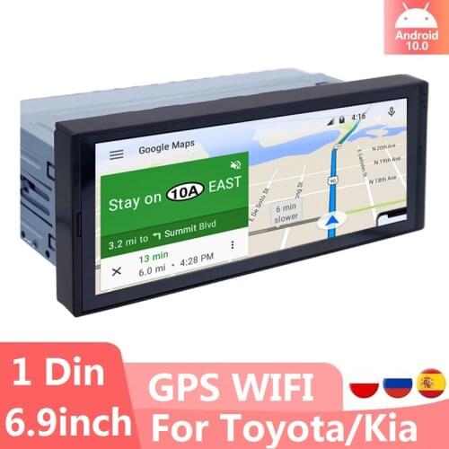 One Din Andoid Car Radio 1din GPS Autoradio Multimedia Video Player 6.9 inch Touch Screen Navigation Wifi 1 Din Stereo Receiver